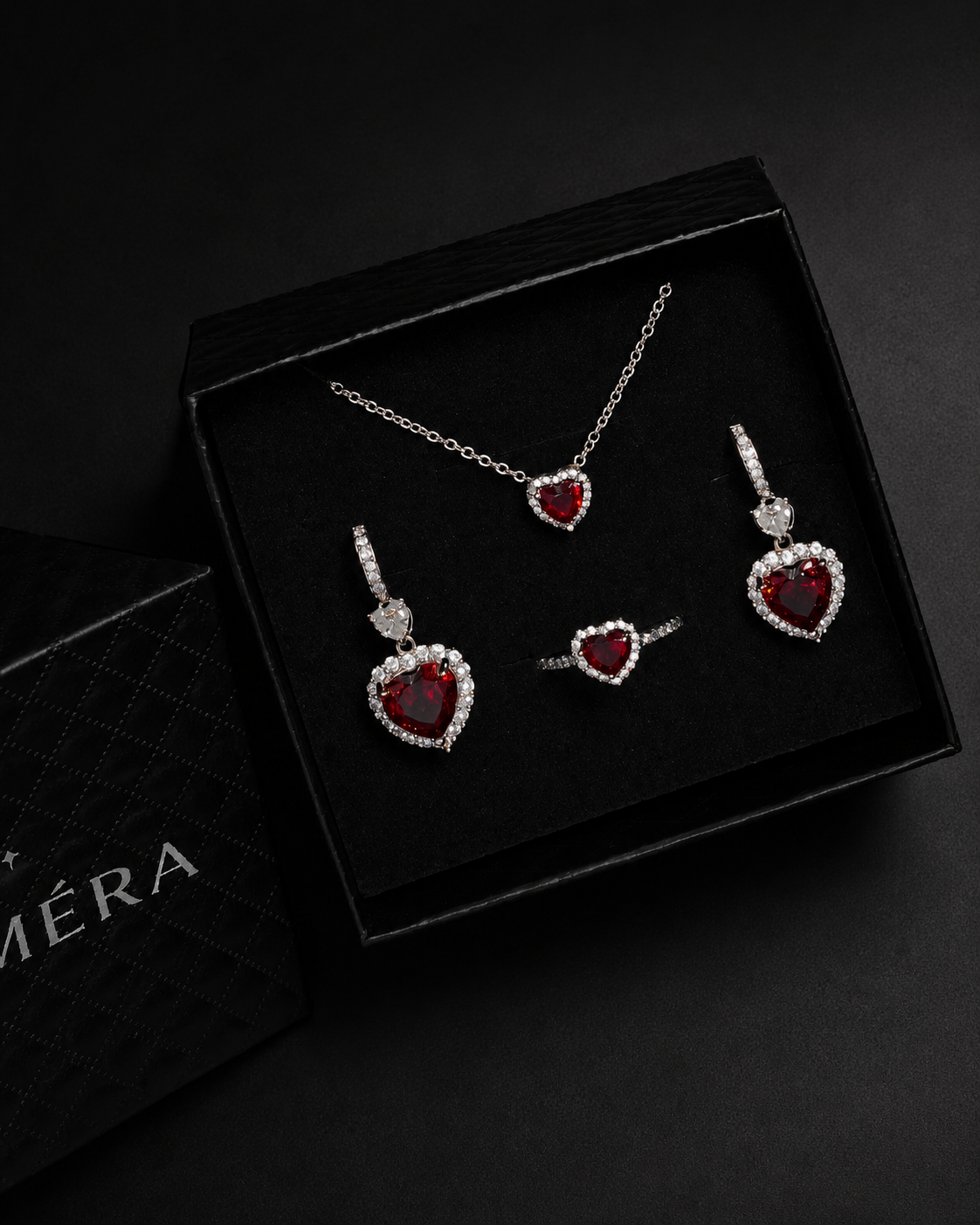 Set Cuore Rubino