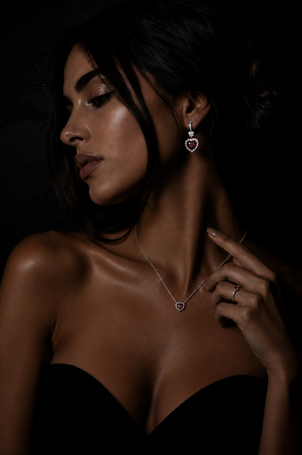 Set Cuore Rubino