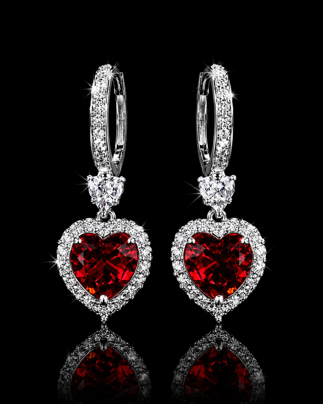 Orecchini Ruby Heart