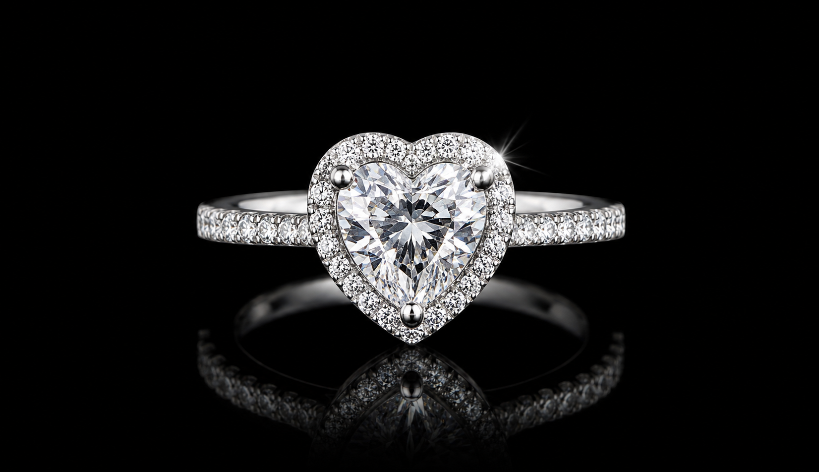 Anello Luméra Amour™ – Cuore Halo Regolabile