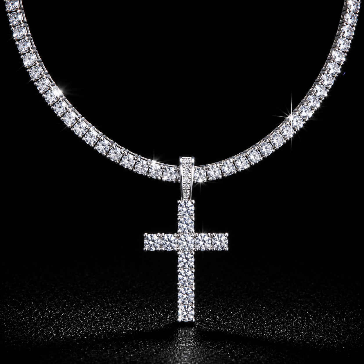 Collana Tennis Zirconata